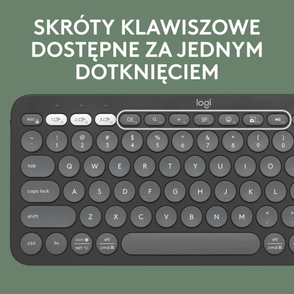 Tastierë Logitech Pebble, wireless, US INTL, grafit - 4