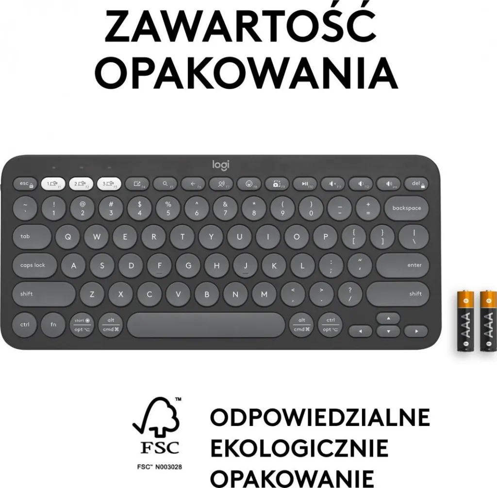 Tastierë Logitech Pebble, wireless, US INTL, grafit - 10