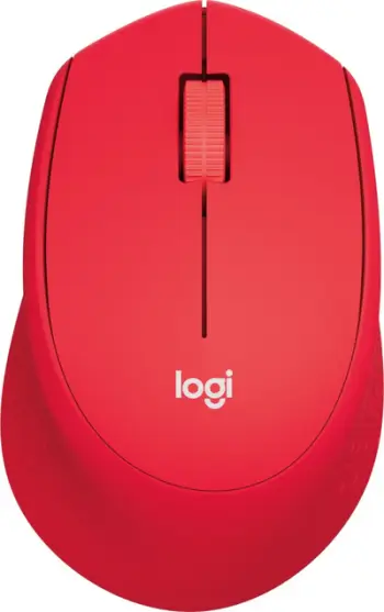 Maus Logitech M330, wireless, USB, i kuq