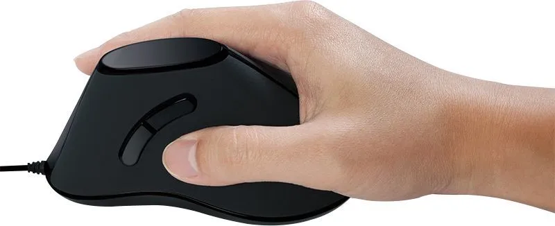 Maus LogiLink Ergonomic, me kabllo, USB, i zi - 4