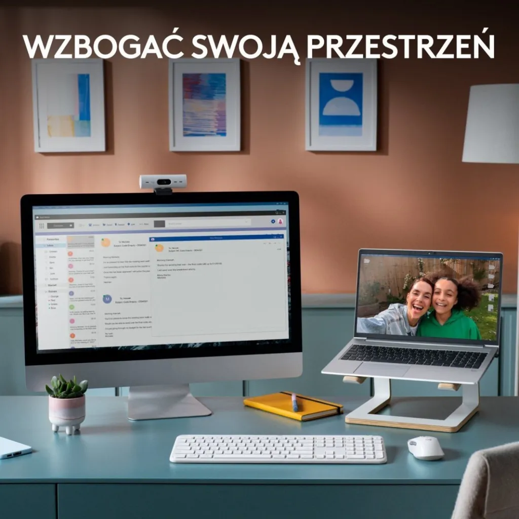 Tastierë Logitech K950, wireless, US INTL, e bardhë - 5