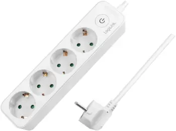 Kabllo vazhduese Logilink LPS245, 4 dalje, 1.5m, e bardhë