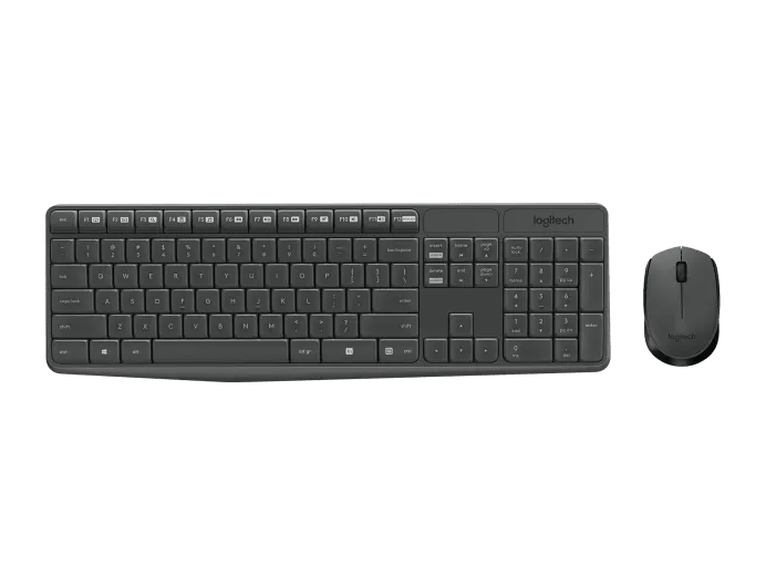 Set tastierë dhe maus Logitech MK235, wireless, i zi - 1