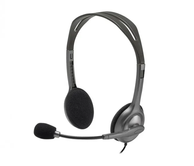 Kufje Logitech H111, të zeza/ hirta - 1