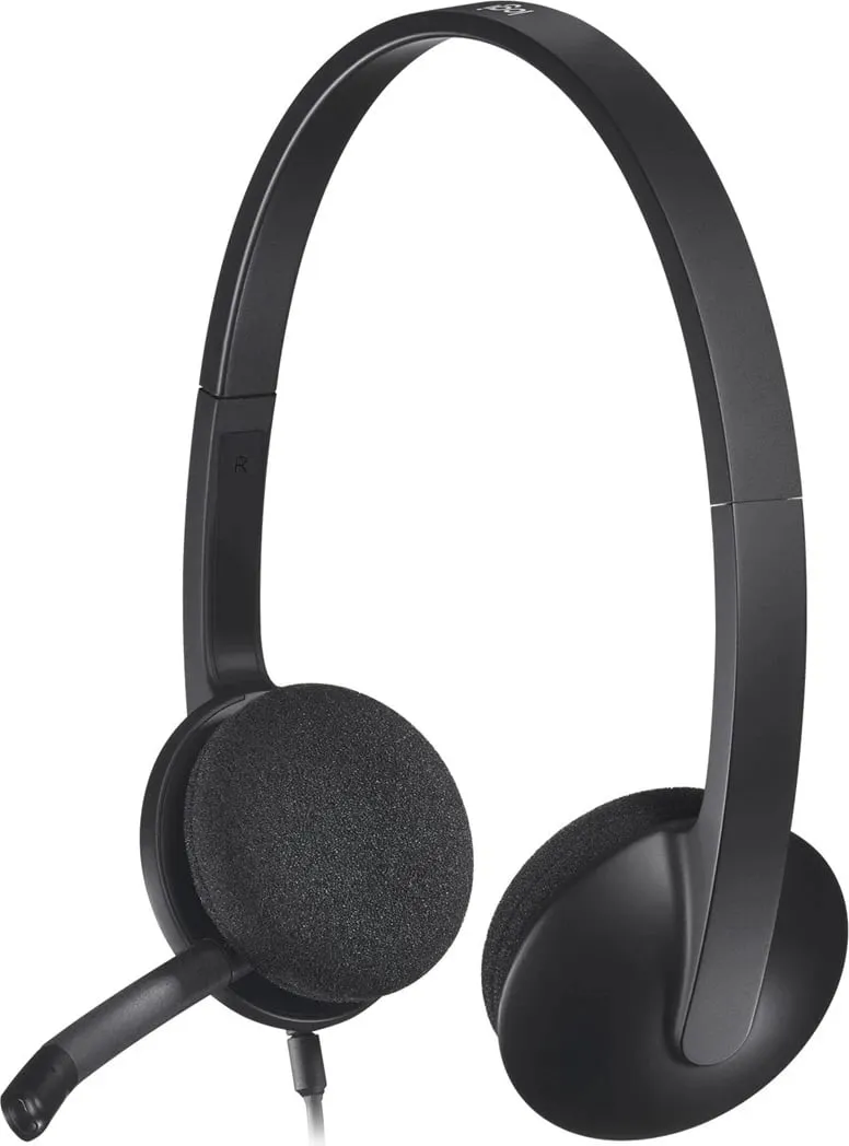 Kufje Logitech H340, MIC, ANC, të kuqe - 1
