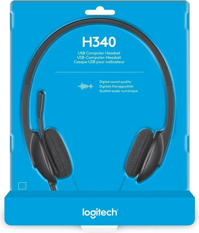 Kufje Logitech H340, MIC, ANC, të kuqe - 12