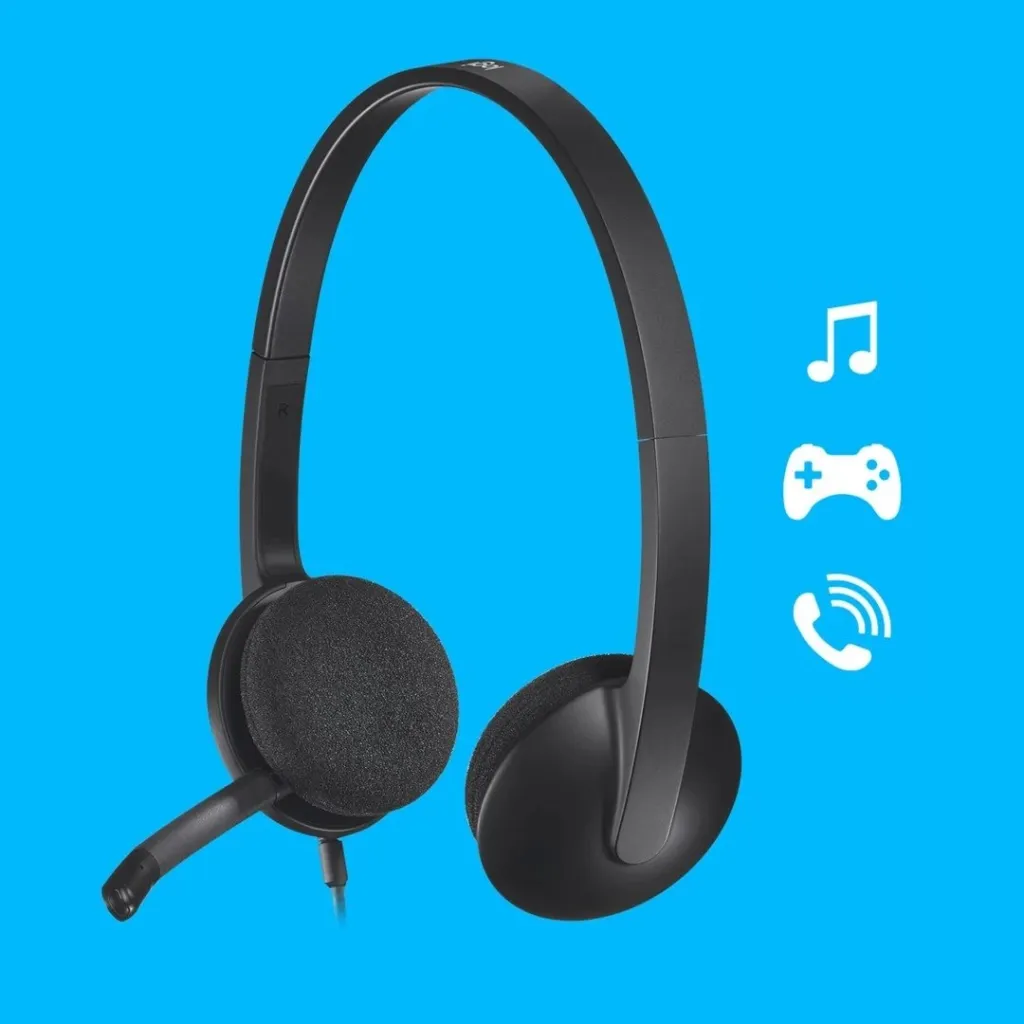 Kufje Logitech H340, MIC, ANC, të kuqe - 14
