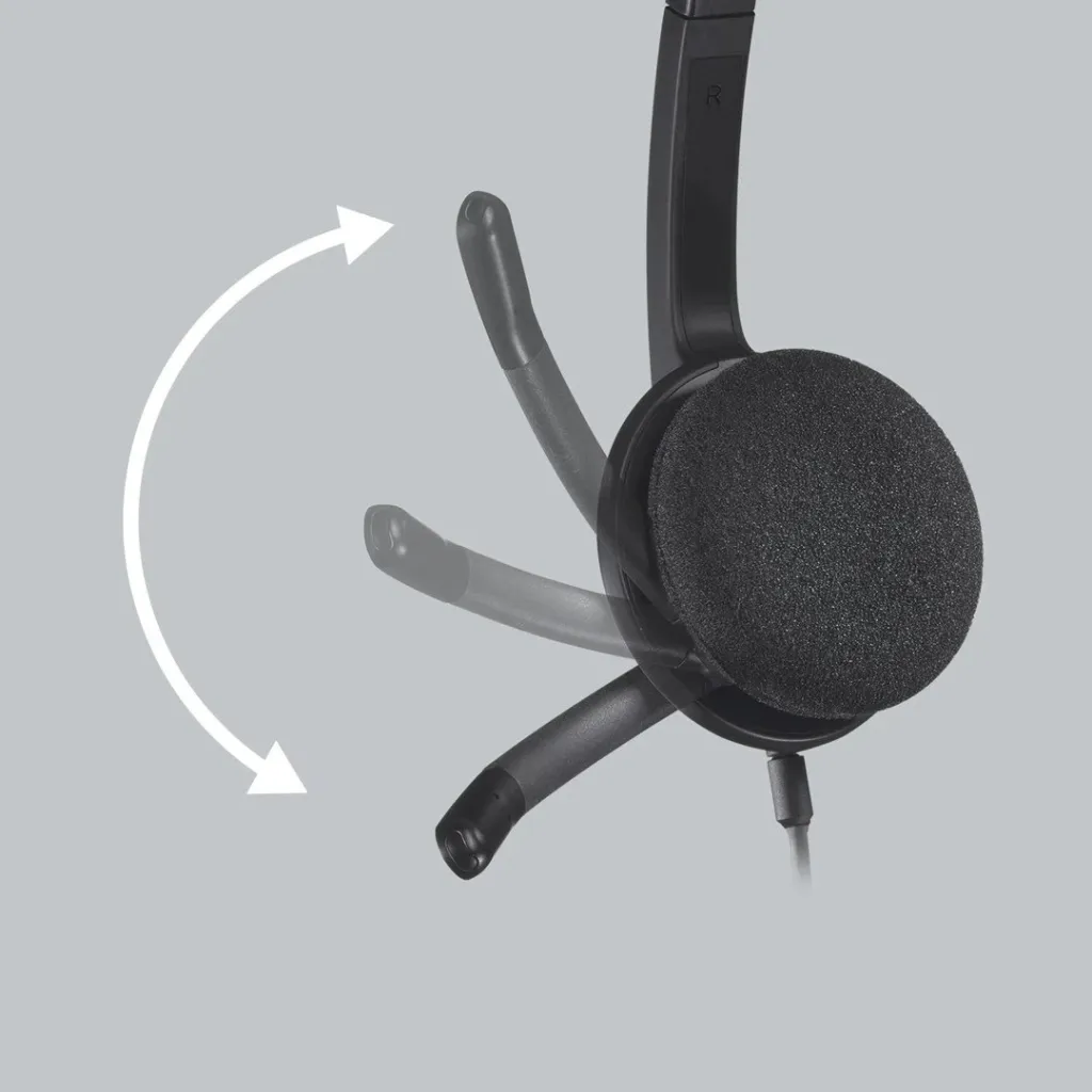 Kufje Logitech H340, MIC, ANC, të kuqe - 16