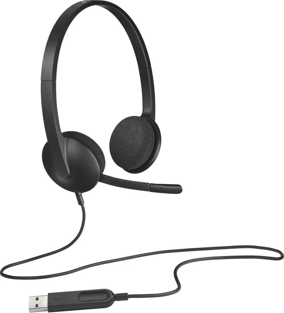 Kufje Logitech H340, MIC, ANC, të kuqe - 7