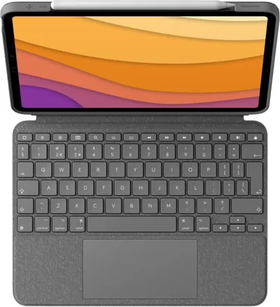 Tastierë Logitech Combo Touch për iPad Air (4th & 5th),e hirtë - 2