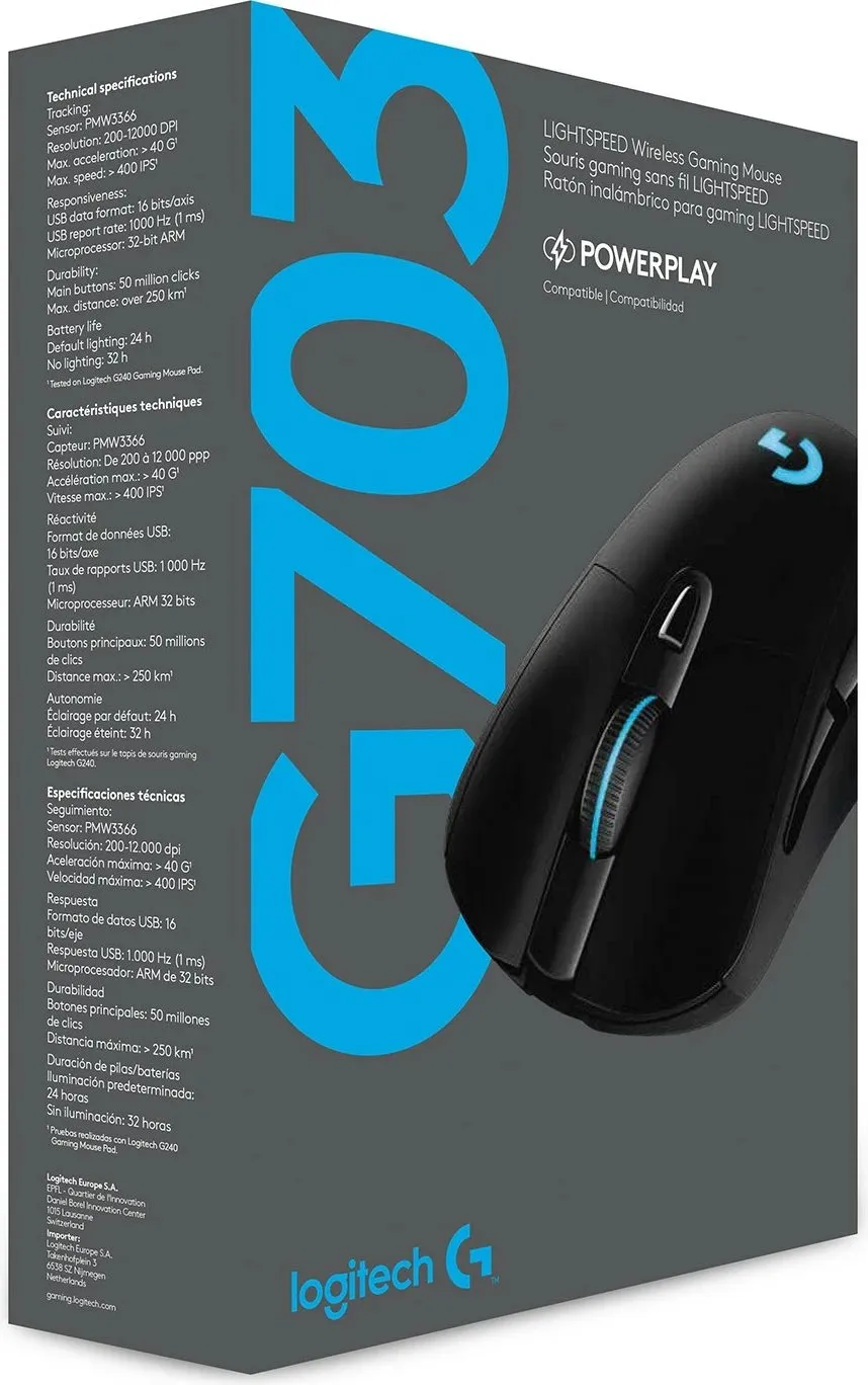 Maus Logitech G703 Lightspeed Hero, i zi - 6