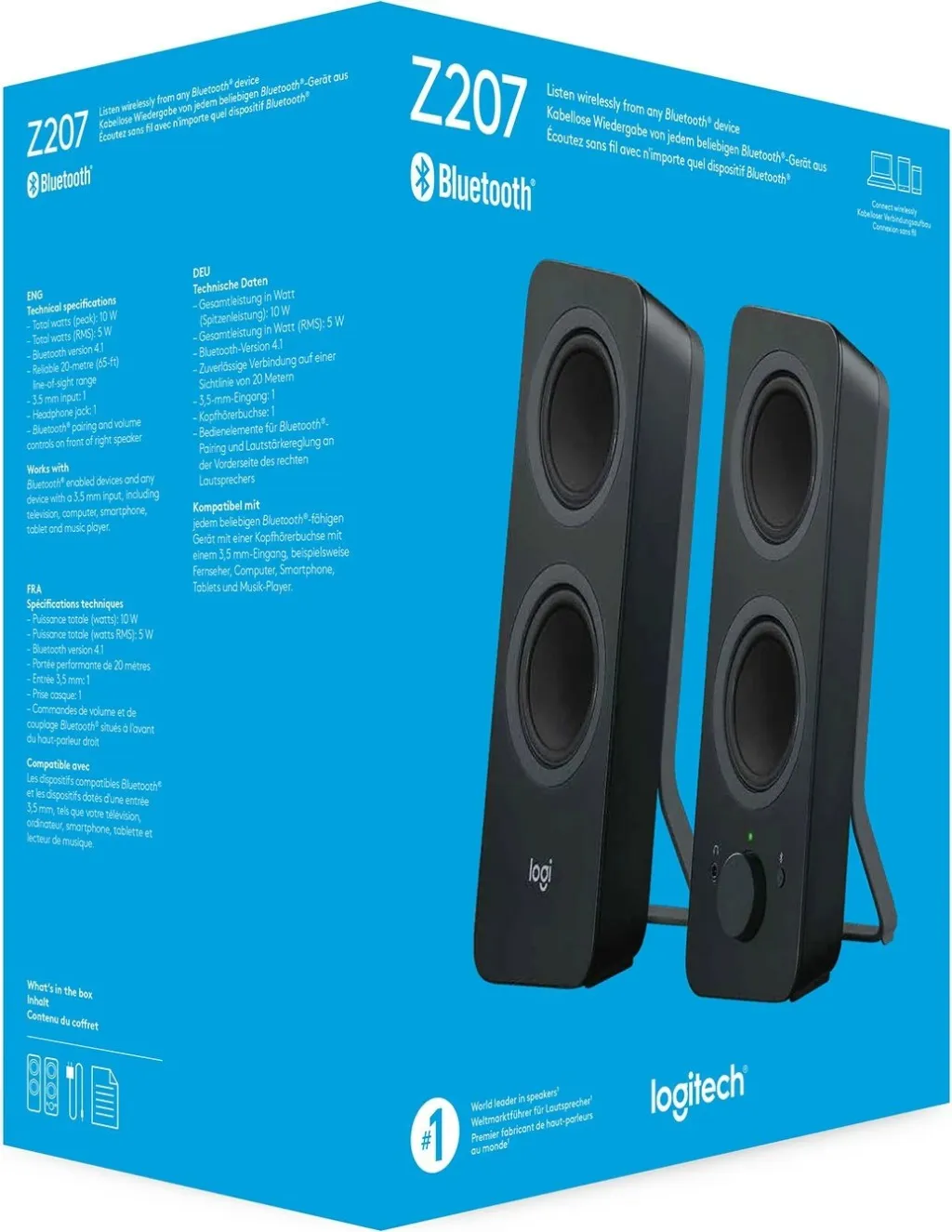 Altoparlantë Logitech Z207, të zi - 7