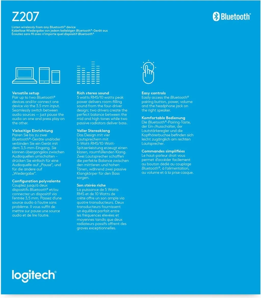 Altoparlantë Logitech Z207, të zi - 9