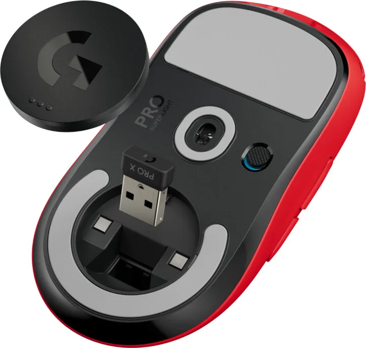 Maus Logitech G Pro X Superlight, i kuq - 5