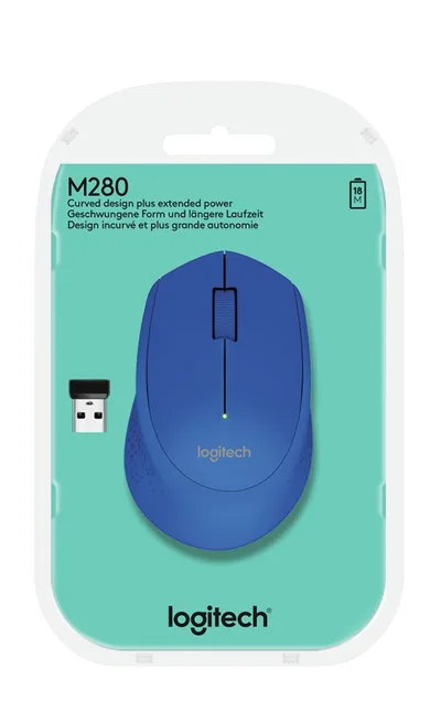Maus Logitech M280, RF Wireless, i kaltër - 5