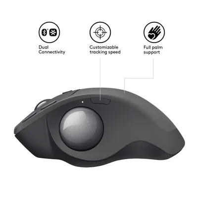 Maus Logitech MX Ergo, RF Wireless+Bluetooth, ergonomik, i zi - 4