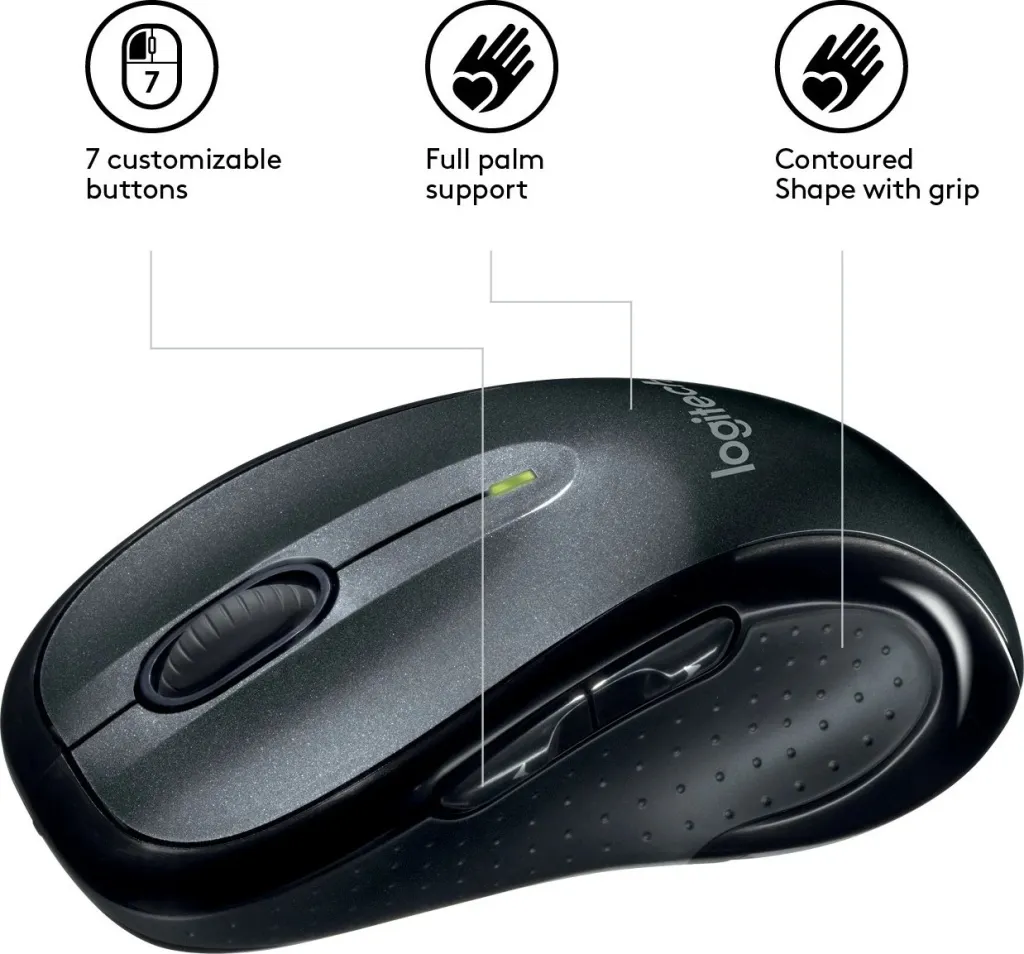 Maus Logitech M510, RF Wireless, i zi - 5