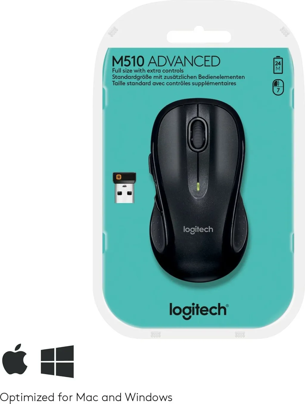 Maus Logitech M510, RF Wireless, i zi - 8