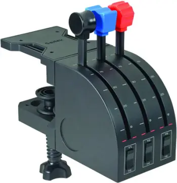 Panel komandimi për fluturim Aerial Logitech G Saitek Pro Flight Throttle Quadrant