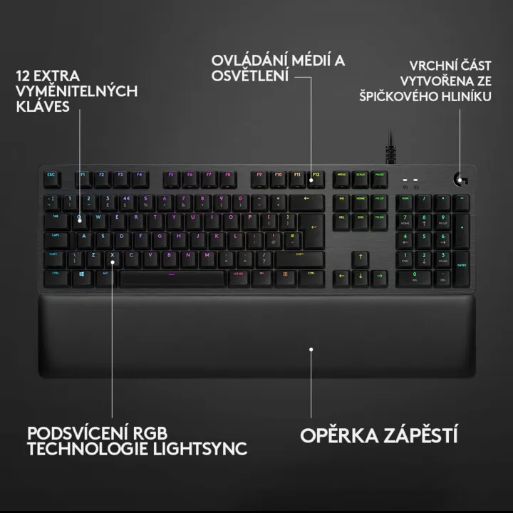 Tastierë Logitech G513 Carbon, GX - 10