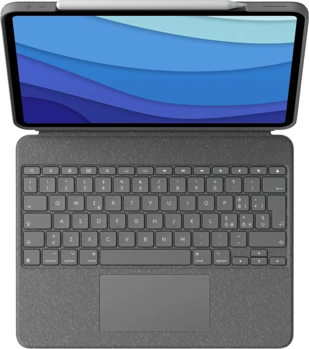 Tastierë me touchpad Logitech Combo Touch për iPad Pro 12.9 (5th Gen), gri - 1