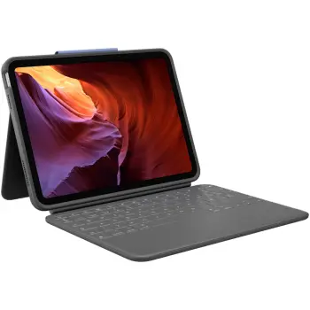 Tastierë Logitech 920-011203, QWERTY, Spanjisht, iPad (10th gen), Grafit