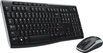 Set maus dhe tastierë Logitech Wireless Desktop MK270, wireless, QWERTZ, e zezë