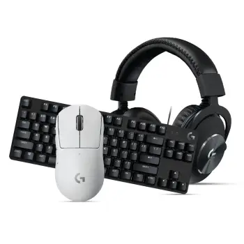 Logitech Combo 1 / PRO X SUPERLIGHT Wireless optical 5 buttons USB + Tastier G413 TKL SE Black + Kufje G Pro X