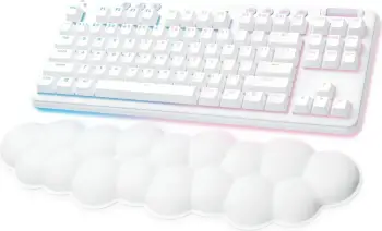 Tastierë gaming Logitech G715, pa kabllo, RGB, off white