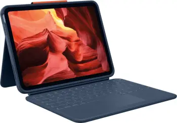 Mbështjellës me tastierë Logitech Rugged Combo 4 Touch për iPad, blu