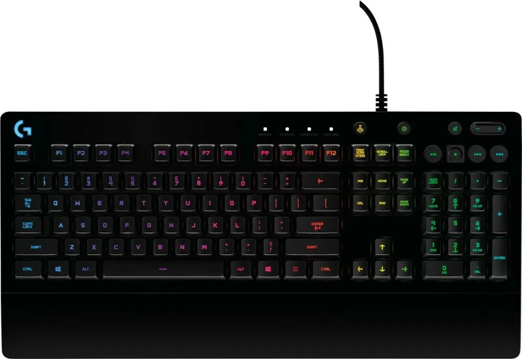 Tastierë gaming Logitech G213 Prodigy, RGB LED, full-size, me kabllo, e zezë - 1