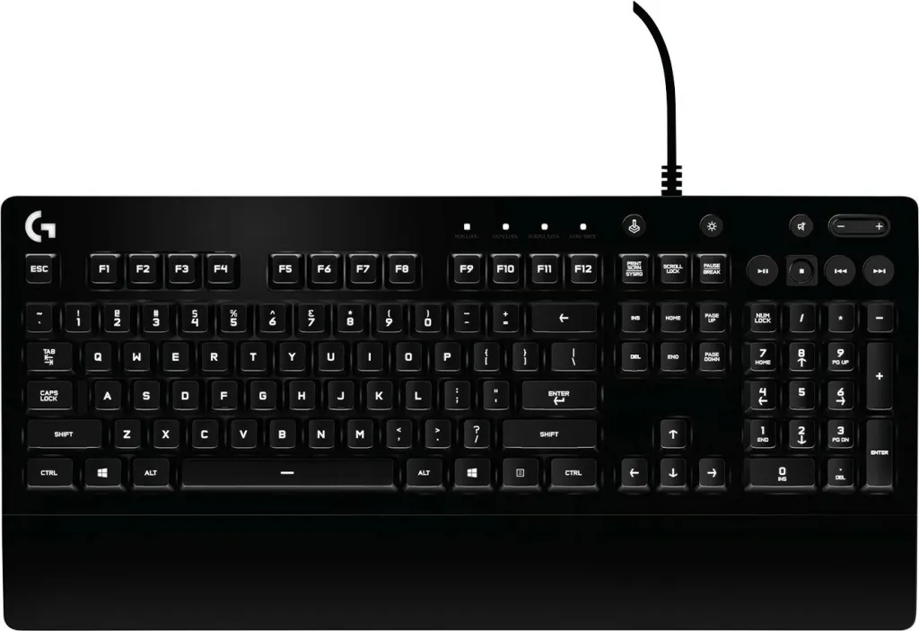 Tastierë gaming Logitech G213 Prodigy, RGB LED, full-size, me kabllo, e zezë - 4