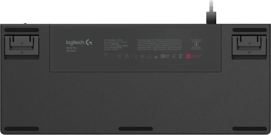 Tastierë lojërash Logitech G515 TKL me kabllo, e zezë - 5