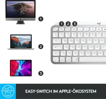 Tastierë Logitech MX Keys Mini për MAC, US / INT, e hirtë