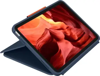 Mbështjellës me tastierë Logitech Rugged Combo 4 për tablet, ngjyrë blu