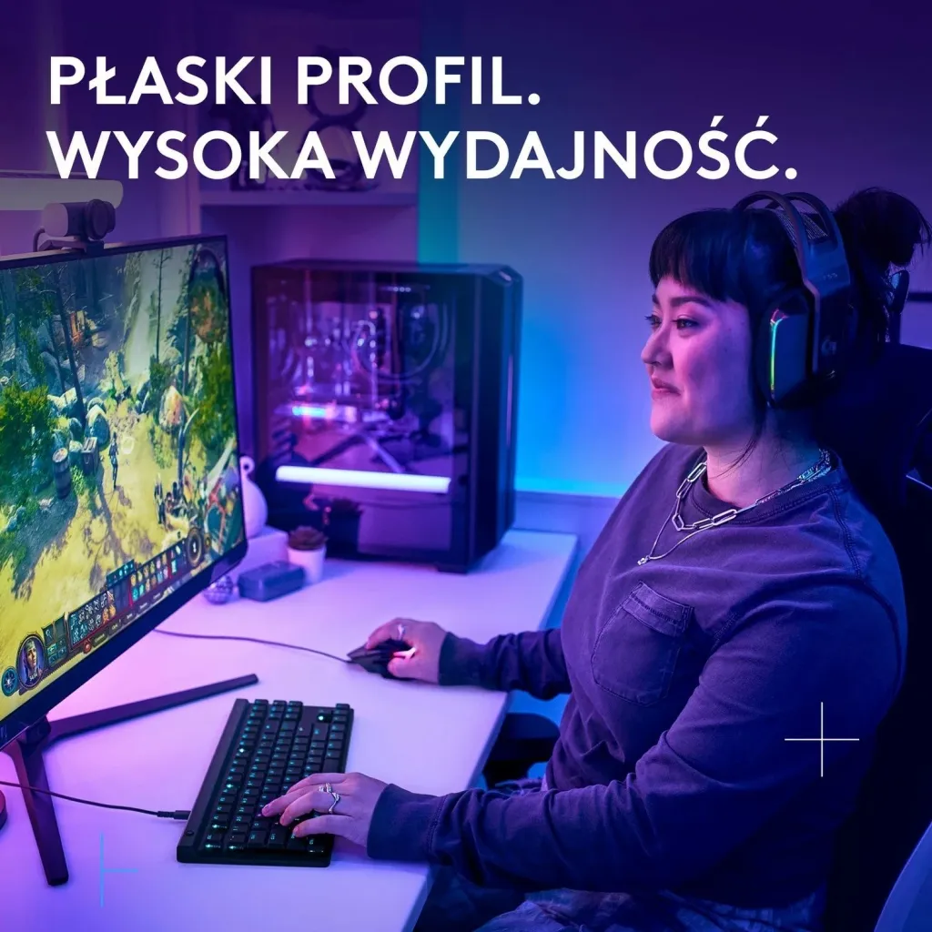 Tastierë gaming Logitech G515 TKL, mekanike, RGB, QWERTZ, e zezë - 2