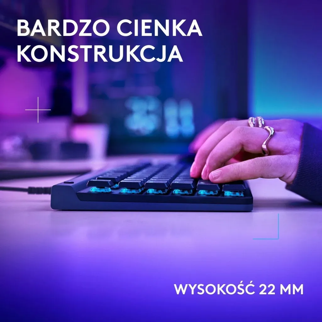 Tastierë gaming Logitech G515 TKL, mekanike, RGB, QWERTZ, e zezë - 4