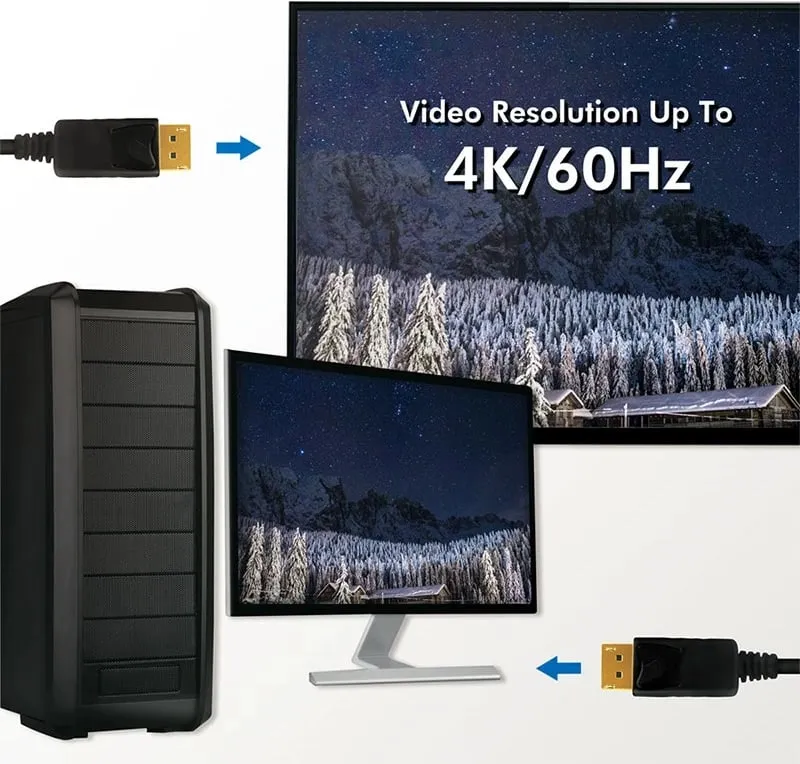Kabllo DisplayPort LogiLink CD0103, 5m, 4K, e zezë - 5