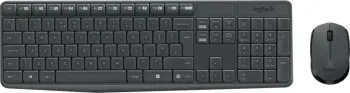 Set tastierë dhe maus Logitech 920-007915, wireless, full-size, gri