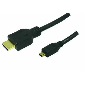 Kabllo HDMI LogiLink 1m, Type A në Micro HDMI, e zezë