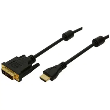 Kabllo LogiLink HDMI, DVI-D, 3m, e zezë