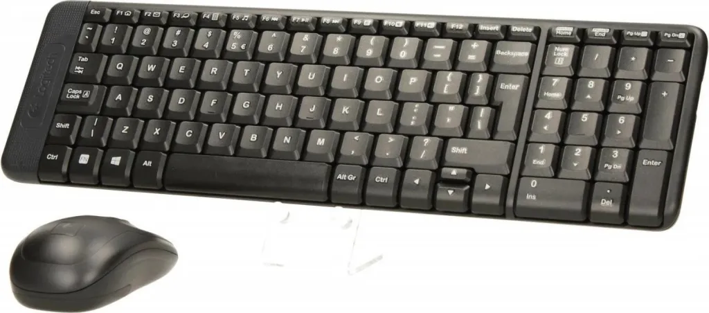 Set tastierë dhe maus Logitech MK220, wireless, USB, spanjisht, e zezë - 2