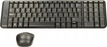 Set tastierë dhe maus Logitech MK220, wireless, USB, spanjisht, e zezë