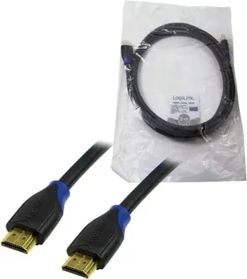 Kabllo HDMI LogiLink CH0063, 3m, 4K, 3D, e zezë