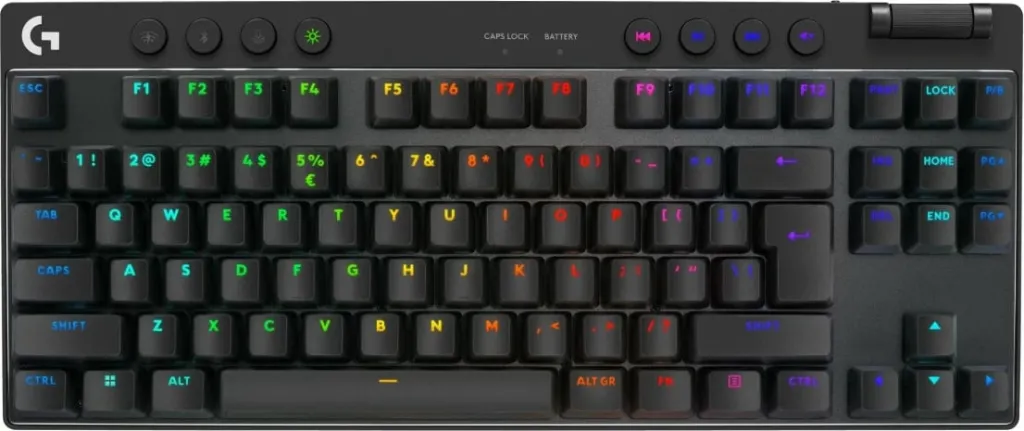 Tastierë Logitech PRO X TKL Lightspeed GX Brown (920-012136), e zezë - 4