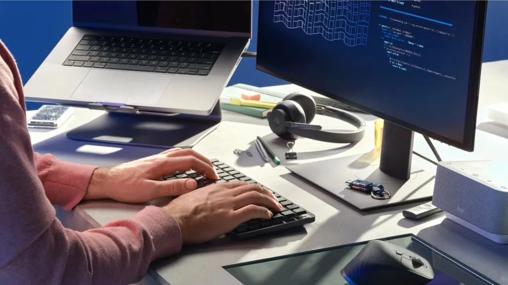 Tastierë mekanike pa tela Logitech MX Mechanical Mini, ndriçim, clicky, DE, graphite - 6