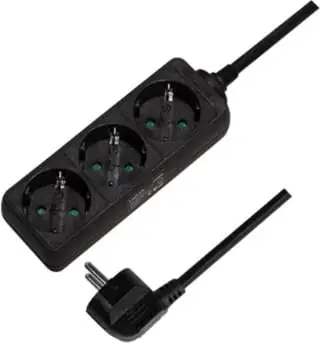 Kabllo vazhduese LogiLink 3-way, 3x CEE 7/3, 1.5 m