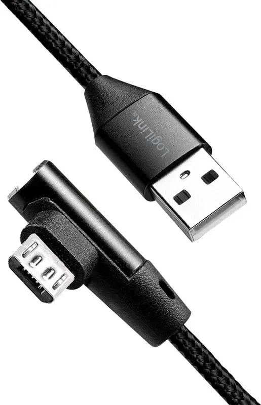 Kabllo LogiLink USB-A në microUSB, 1 m, e zezë (CU0142) - 2
