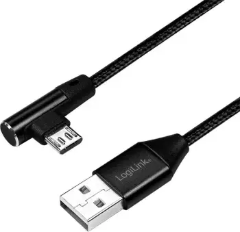Kabllo LogiLink USB-A në microUSB, 1 m, e zezë (CU0142)