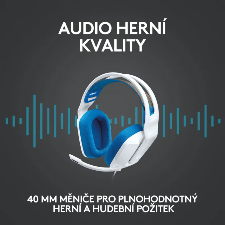 Kufje Logitech G335, të bardha - 12